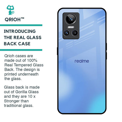 Vibrant Blue Texture Glass Case for Realme GT Neo 3