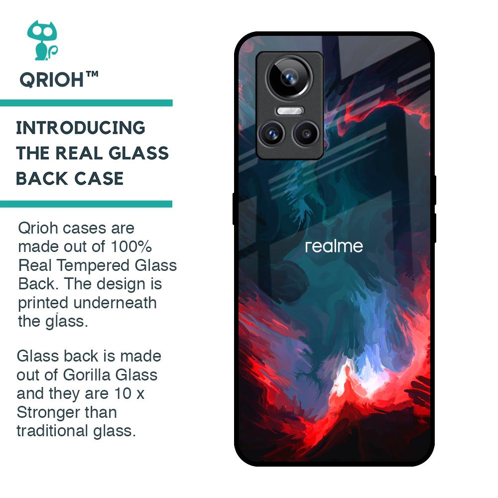 Brush Art Glass Case For Realme GT Neo 3