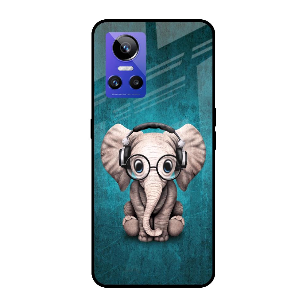 Adorable Baby Elephant Realme GT Neo3 Glass Cases & Covers Online