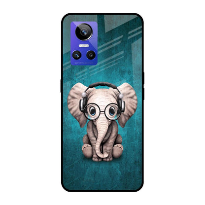 Adorable Baby Elephant Realme GT Neo3 Glass Cases & Covers Online