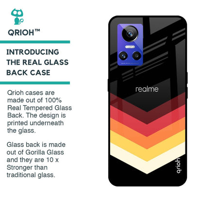 Abstract Arrow Pattern Glass Case For Realme GT Neo3