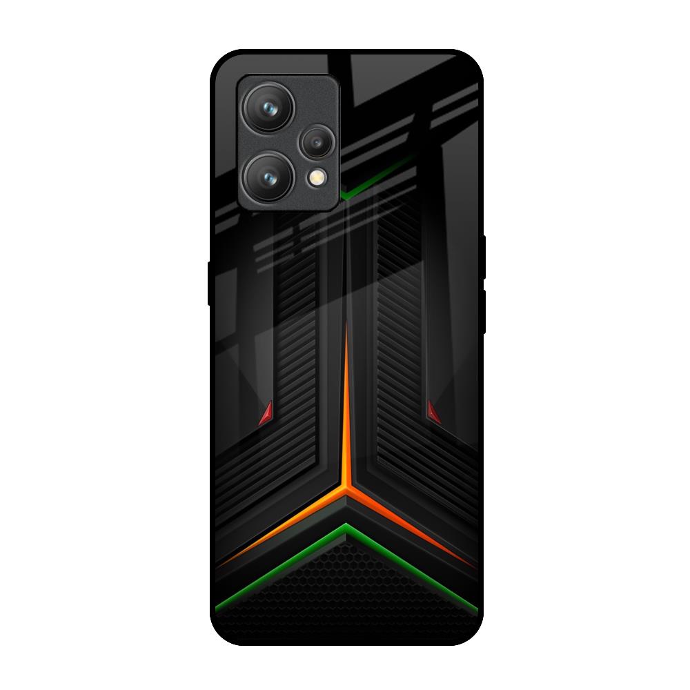 Modern Ultra Chevron Realme 9 Glass Back Cover Online