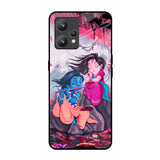 Radha Krishna Art Realme 9 Glass Back Cover Online