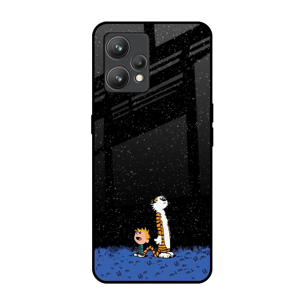 Night Sky Star Realme 9 Glass Back Cover Online