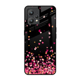 Heart Rain Fall Realme 9 Glass Back Cover Online