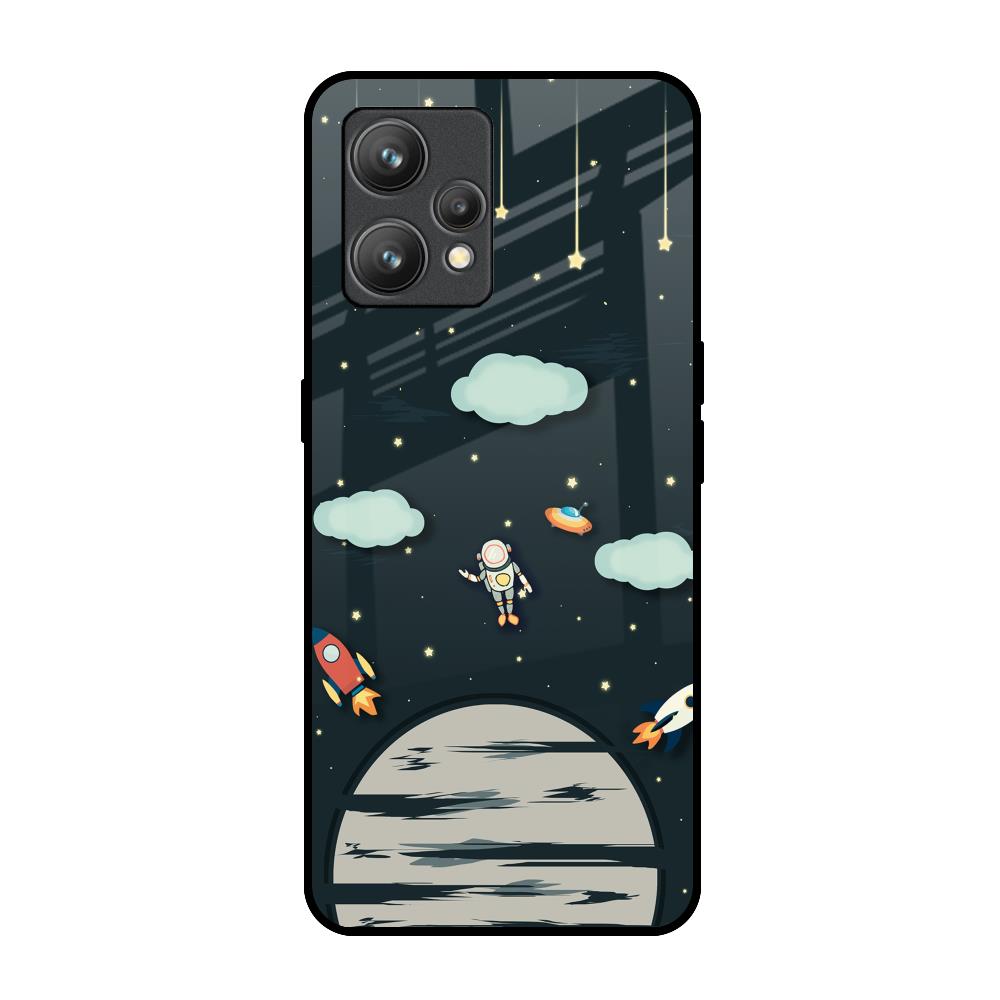 Astronaut Dream Realme 9 Glass Back Cover Online