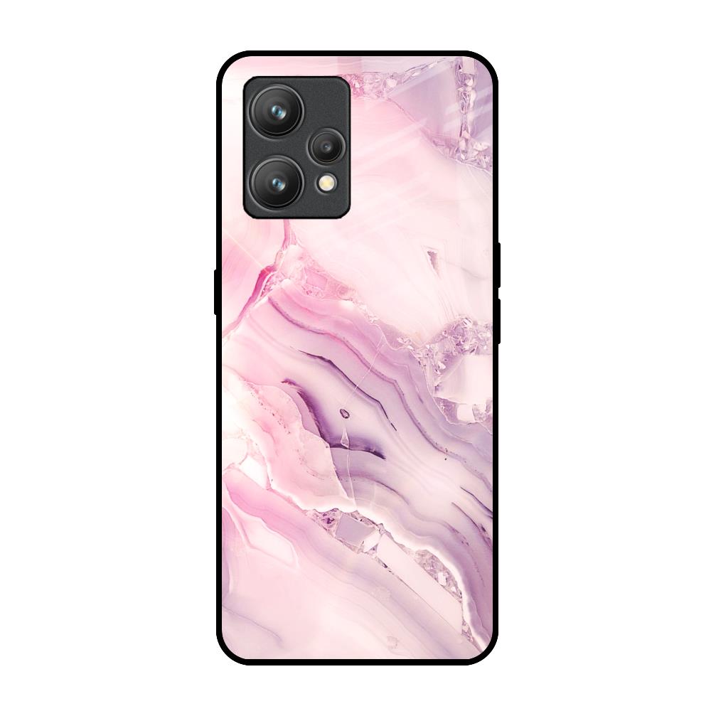 Diamond Pink Gradient Realme 9 Glass Back Cover Online