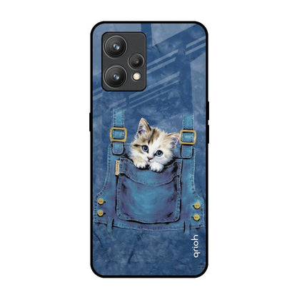 Kitty In Pocket Realme 9 Glass Back Cover Online