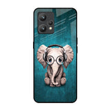 Adorable Baby Elephant Realme 9 Glass Back Cover Online
