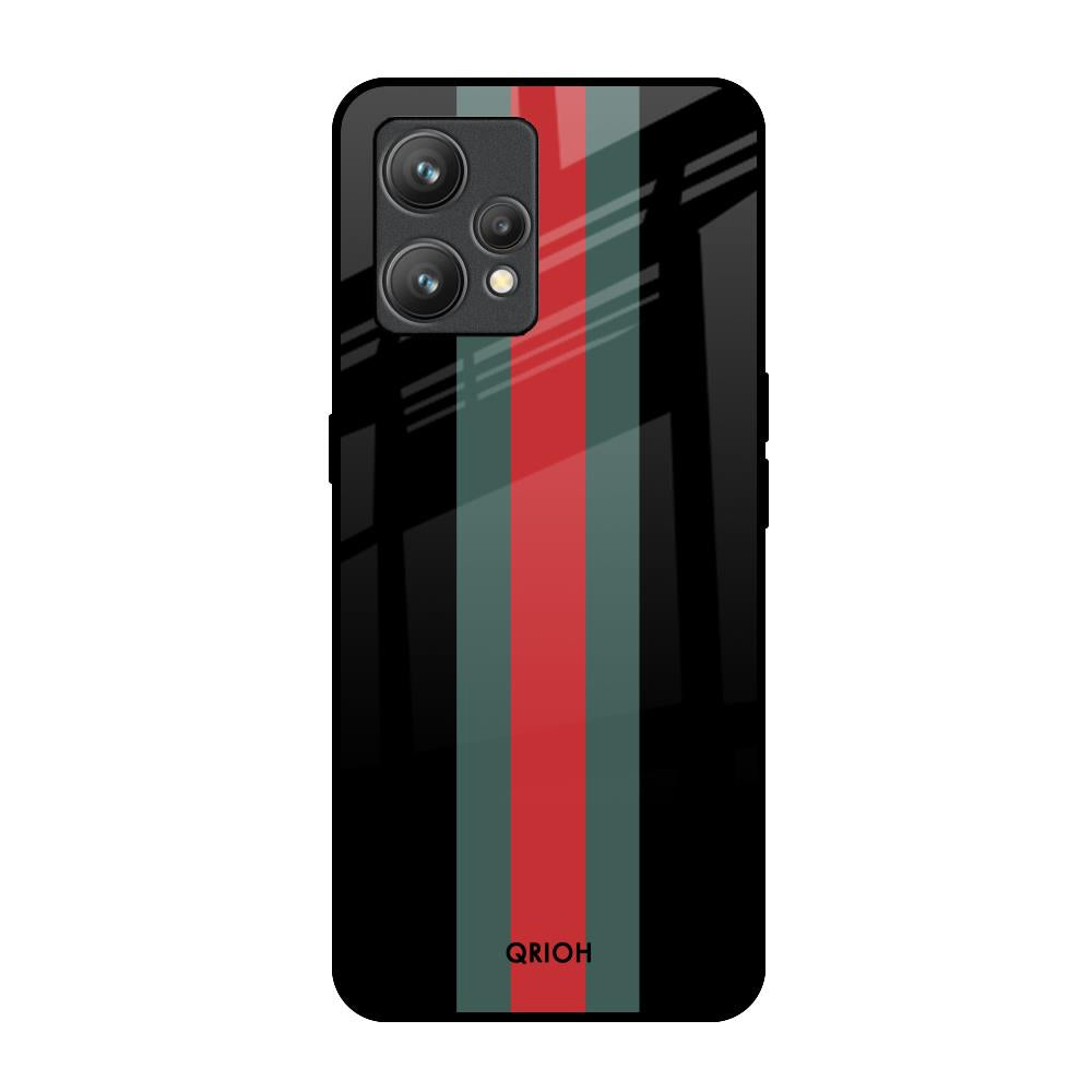 Vertical Stripes Realme 9 Glass Back Cover Online