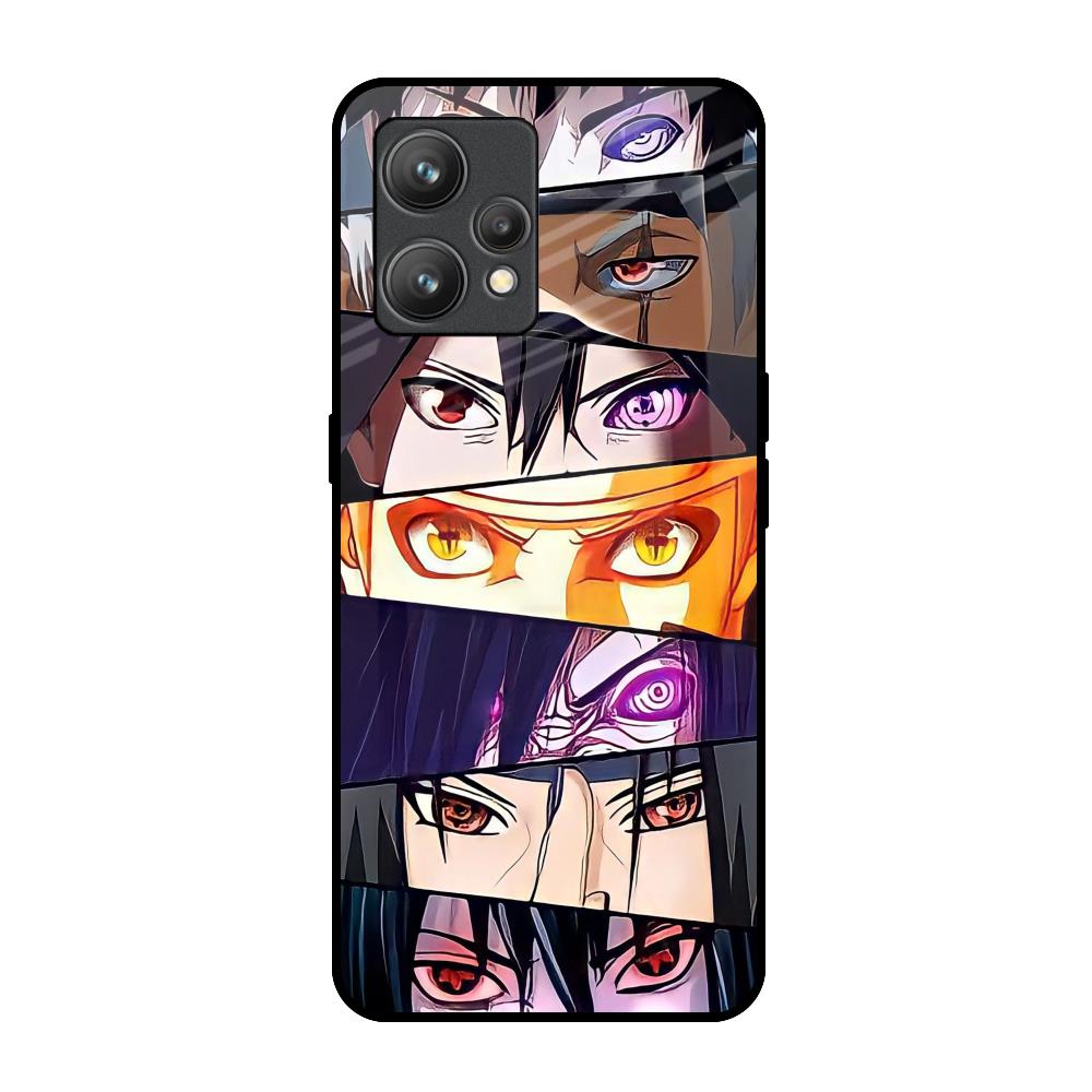 Anime Eyes Realme 9 Glass Back Cover Online