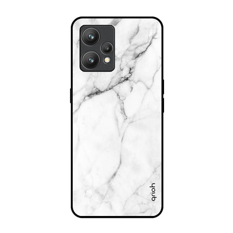 Modern White Marble Realme 9 Glass Back Cover Online