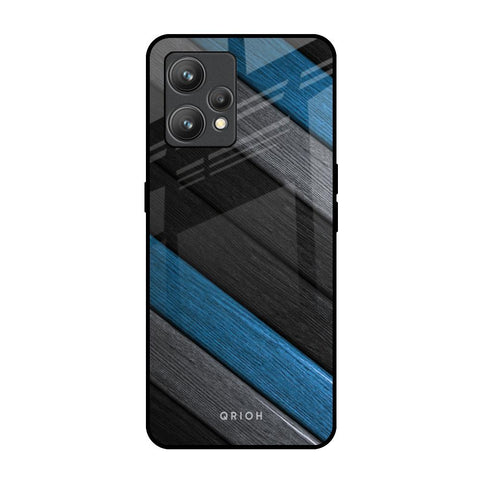 Multicolor Wooden Effect Realme 9 Glass Back Cover Online