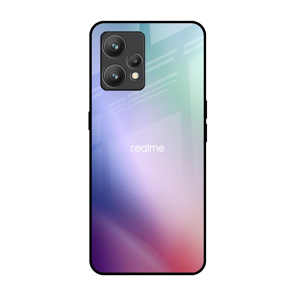 Abstract Holographic Realme 9 Glass Back Cover Online