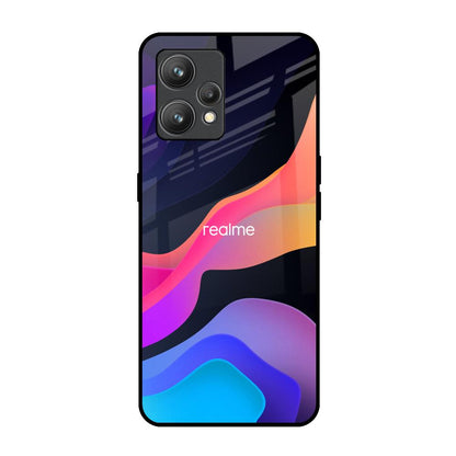 Colorful Fluid Realme 9 Glass Back Cover Online