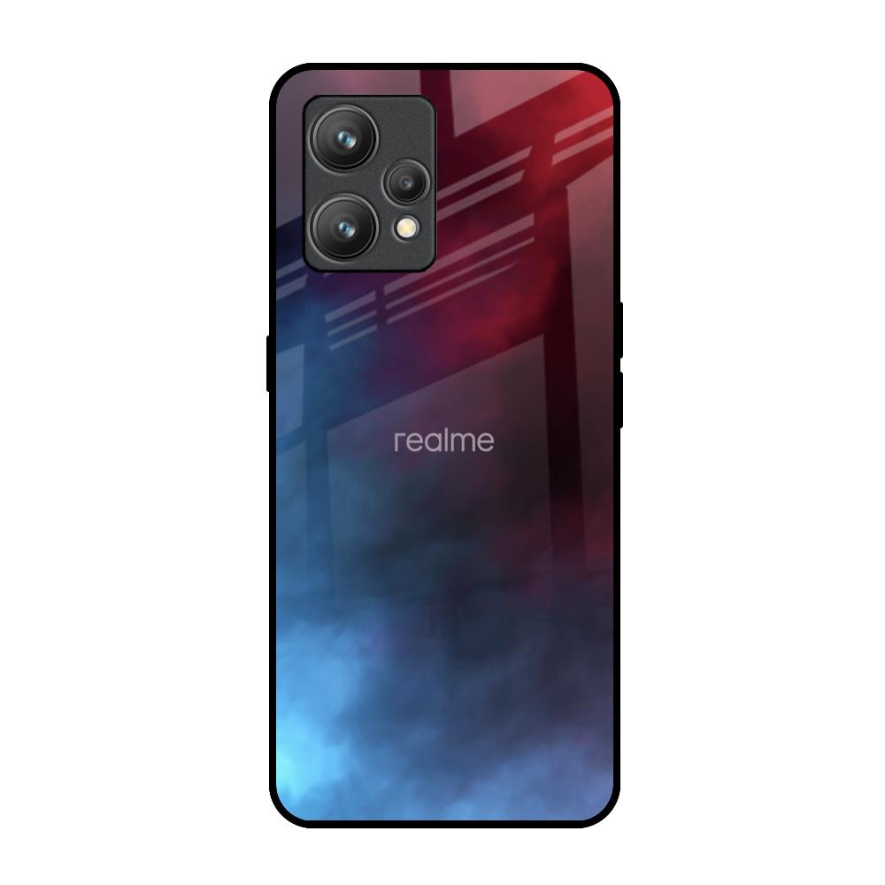 Smokey Watercolor Realme 9 Glass Back Cover Online