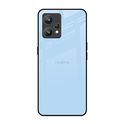 Pastel Sky Blue Realme 9 Glass Back Cover Online