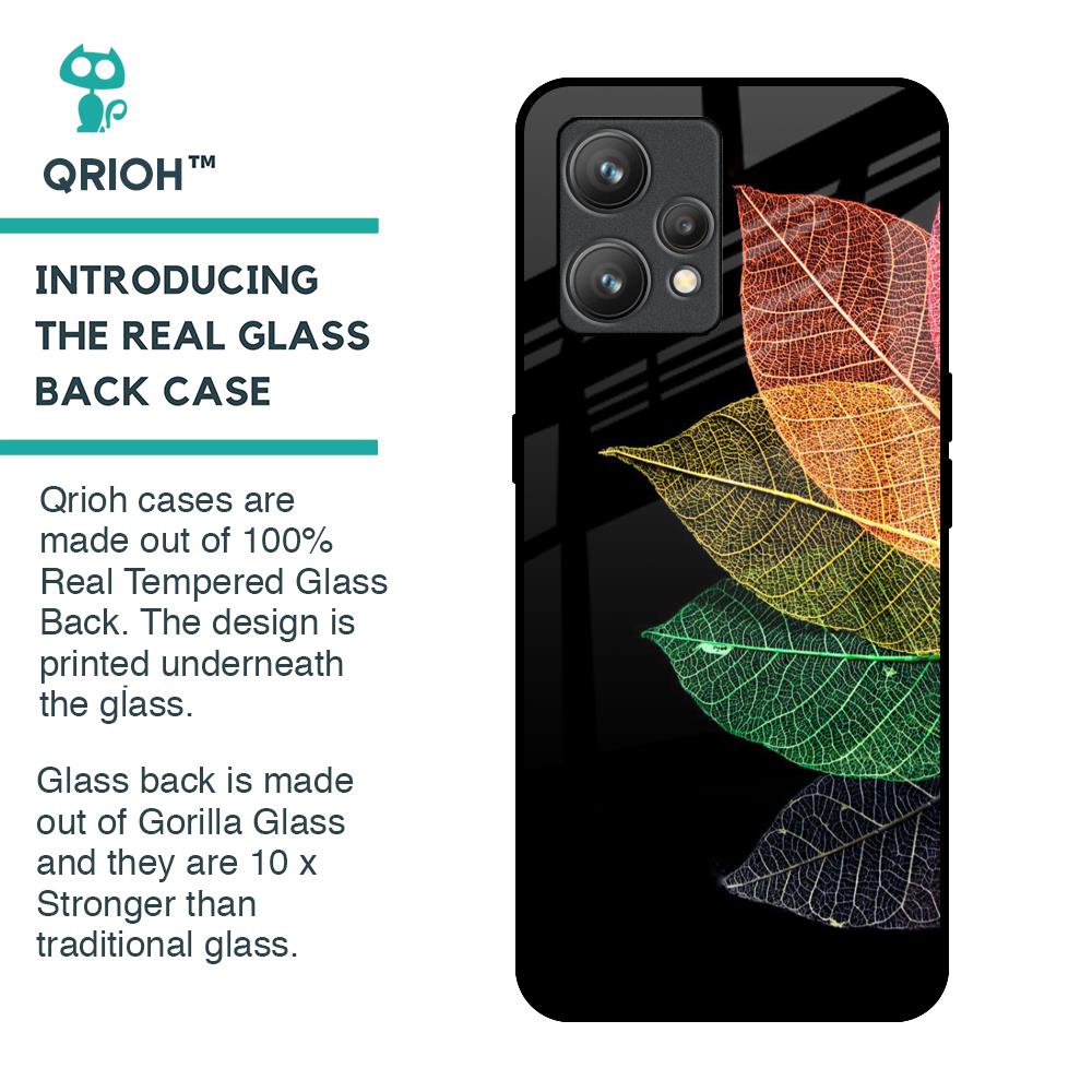 Colorful Leaves Glass Case for Realme 9