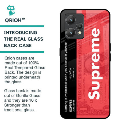 Supreme Ticket Glass Case for Realme 9