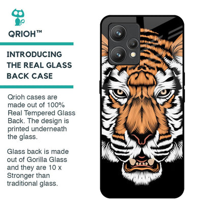 Angry Tiger Glass Case For Realme 9