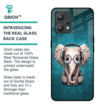 Adorable Baby Elephant Glass Case For Realme 9