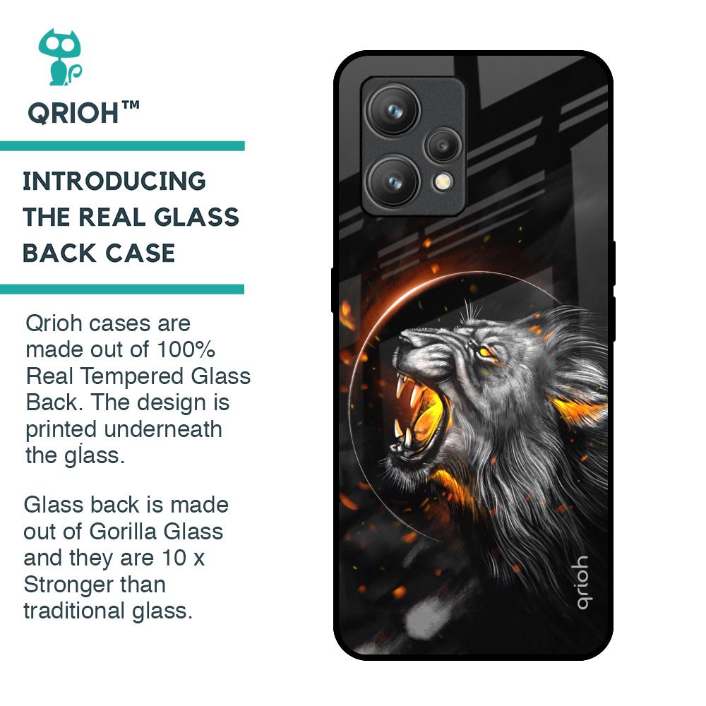 Aggressive Lion Glass Case for Realme 9