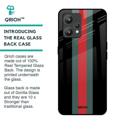 Vertical Stripes Glass Case for Realme 9