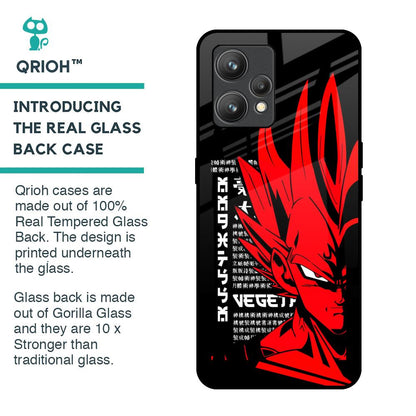 Red Vegeta Glass Case for Realme 9