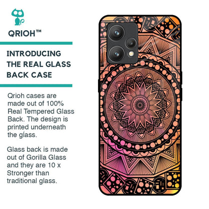 Floral Mandala Glass Case for Realme 9