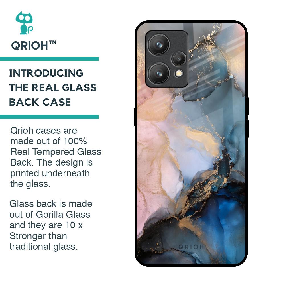 Marble Ink Abstract Glass Case for Realme 9