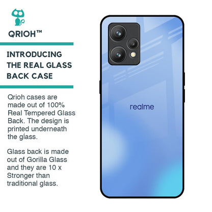 Vibrant Blue Texture Glass Case for Realme 9