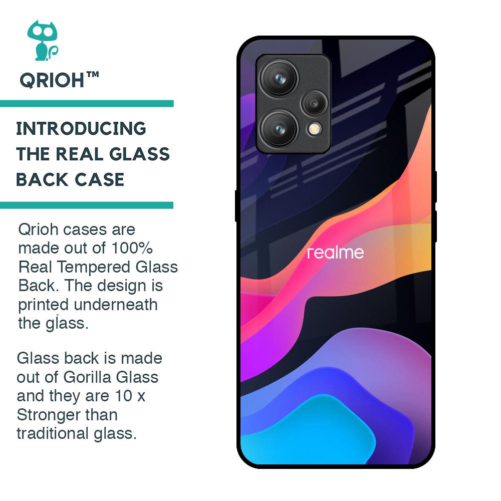 Colorful Fluid Glass Case for Realme 9
