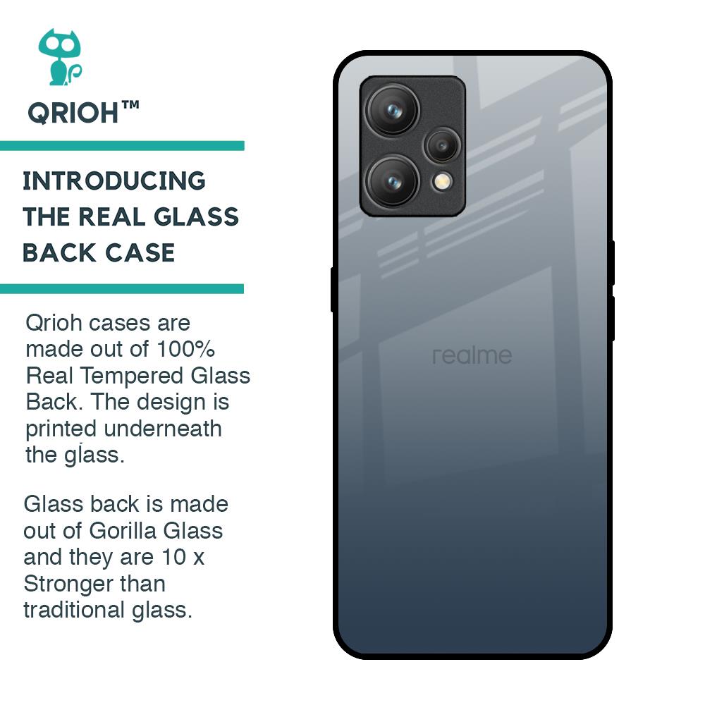 Smokey Grey Color Glass Case For Realme 9