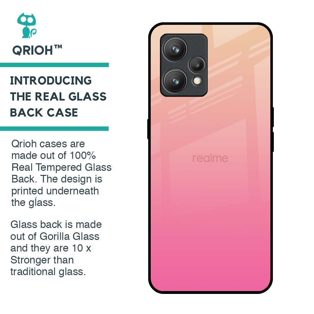 Pastel Pink Gradient Glass Case For Realme 9