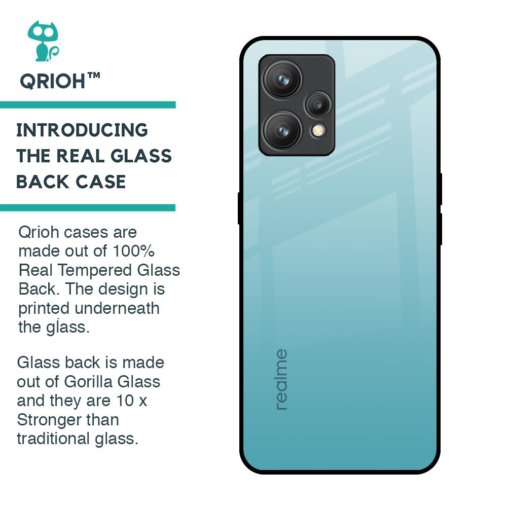 Arctic Blue Glass Case For Realme 9