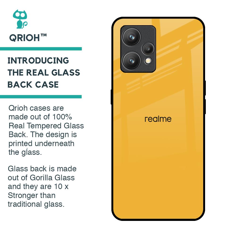 Fluorescent Yellow Glass case for Realme 9
