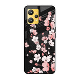 Black Cherry Blossom Realme 9 4G Glass Cases & Covers Online