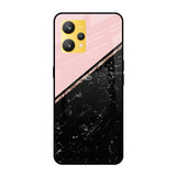 Marble Texture Pink Realme 9 Glass Cases & Covers Online