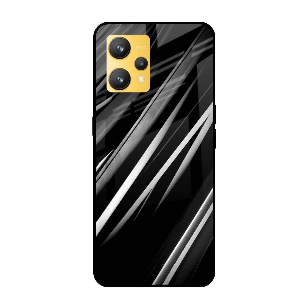 Black & Grey Gradient Realme 9 Glass Cases & Covers Online