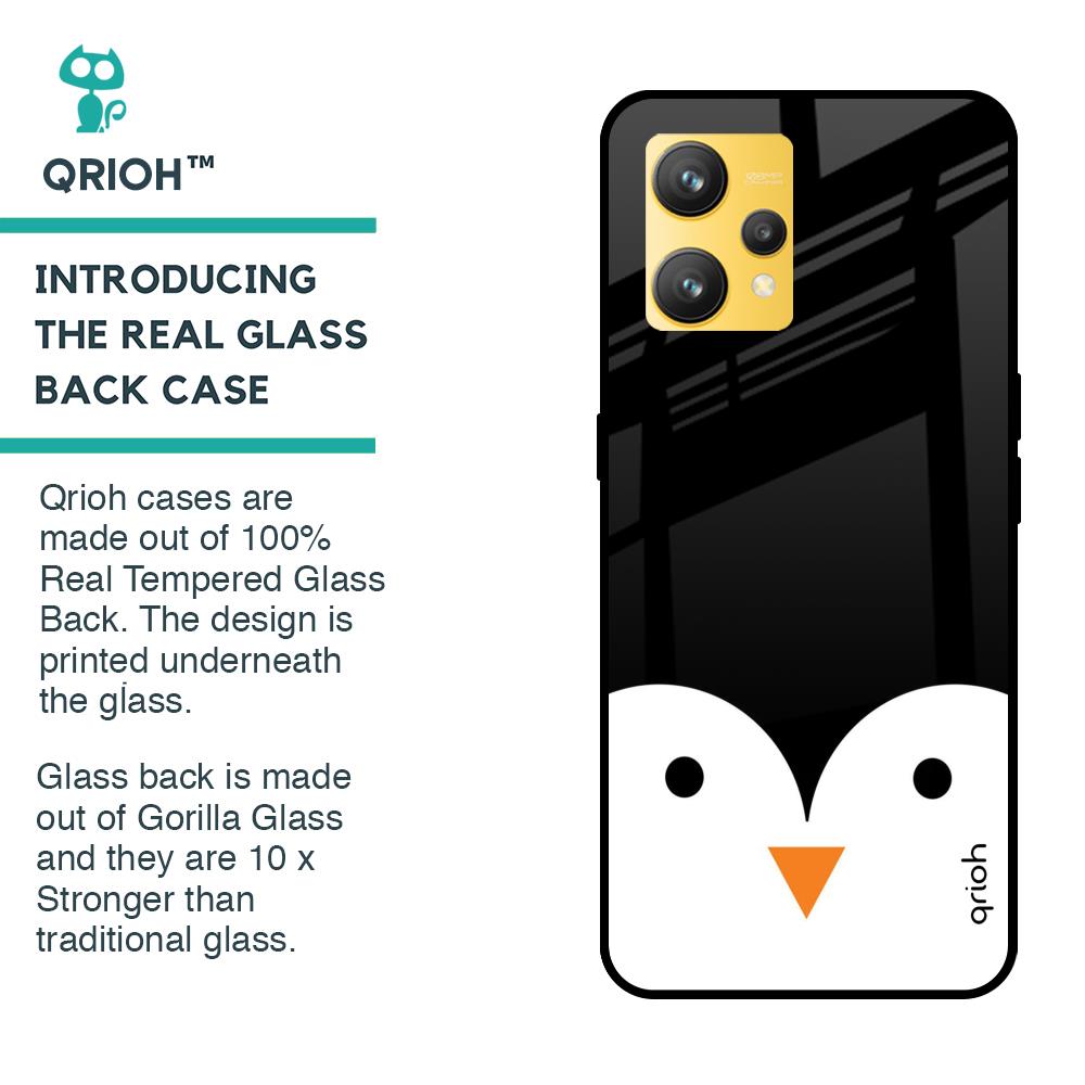 Cute Penguin Glass Case for Realme 9