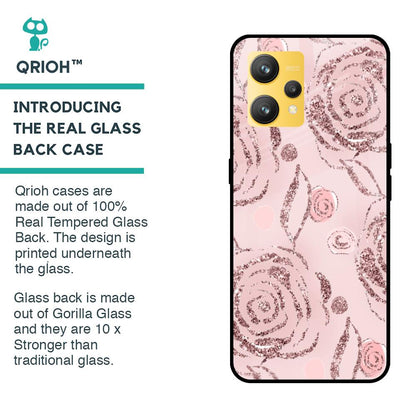 Shimmer Roses Glass case for Realme 9