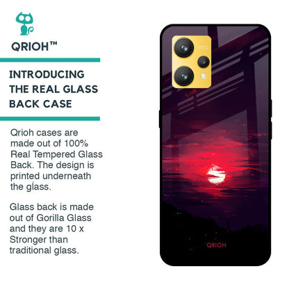Morning Red Sky Glass Case For Realme 9