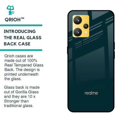 Hunter Green Glass Case For Realme 9