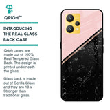 Marble Texture Pink Glass Case For Realme 9