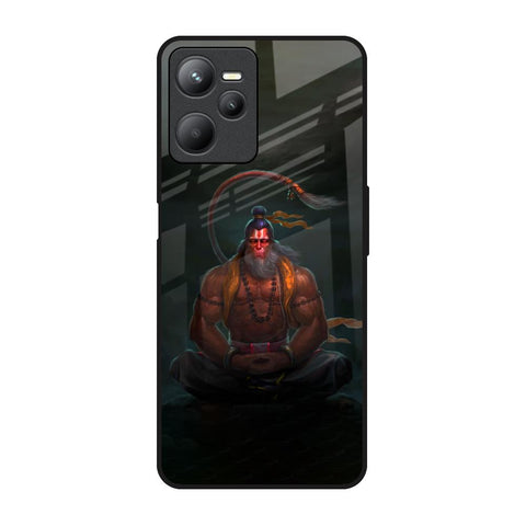 Lord Hanuman Animated Realme C35 Glass Back Cover Online
