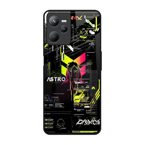 Astro Glitch Realme C35 Glass Back Cover Online