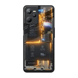 Glow Up Skeleton Realme C35 Glass Back Cover Online