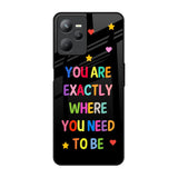 Magical Words Realme C35 Glass Back Cover Online