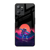 Retro Astronaut Realme C35 Glass Back Cover Online