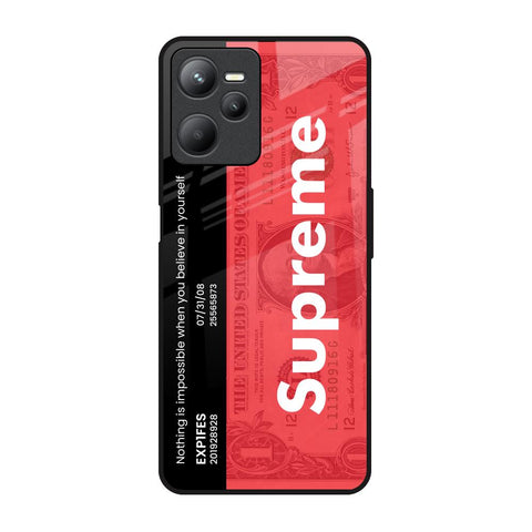 Supreme Ticket Realme C35 Glass Back Cover Online